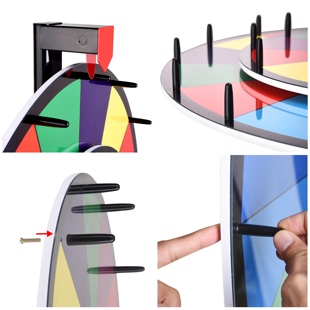 WinSpin Pegs & Red Points for Prize Wheels - Durable Spinner Accessories for Carnival Games, Raffles, and Classroom Rewards