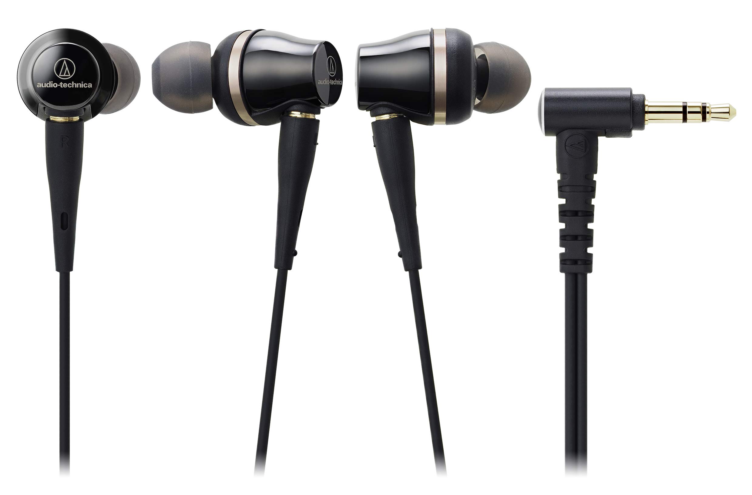 Audio-Technica ATH-CKR100iS High-Resolution In-Ear Headphones with In-Line Mic & Control - Premium Sound for Music Lovers, Commuters & Audiophiles