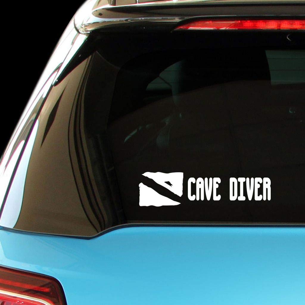 CAVE Diver Scuba Diving Vinyl Decal - Waterproof Car & Laptop Sticker for Outdoor Enthusiasts - Perfect for Scuba Gear, Dive Computers & Adventure Vehicles