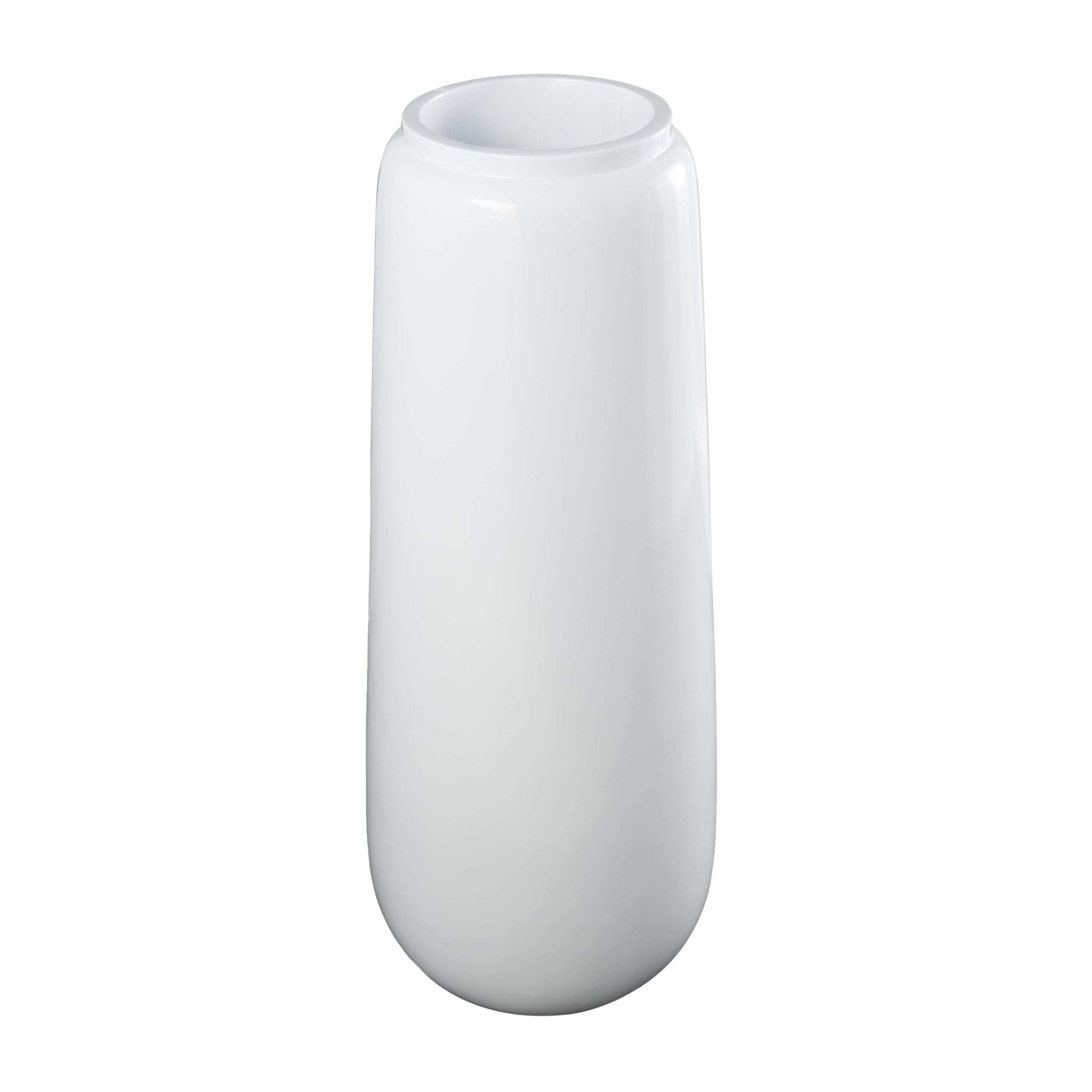Deco 79 Tall White Resin Floor Vase - 15