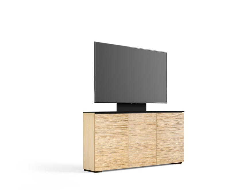 Salamander Designs Denver Chameleon Low Profile 337 Audio Cabinet - Modern TV Stand with Adjustable Shelves for Living Room Home Theater Setup