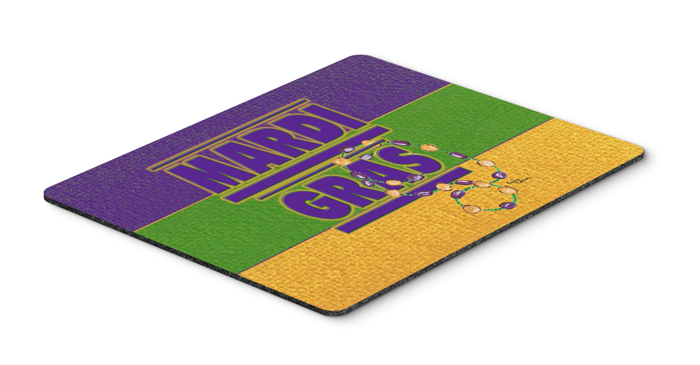 Caroline's Treasures 8388MP Mardi Gras Mouse Pad - Large Washable Non-Slip Desk Mat for Home Office, Gaming & Computer Work - Perfect for Laptops, Hot Pads & Trivets - Ideal for Workstations, Gaming Setups & Kitchen Use