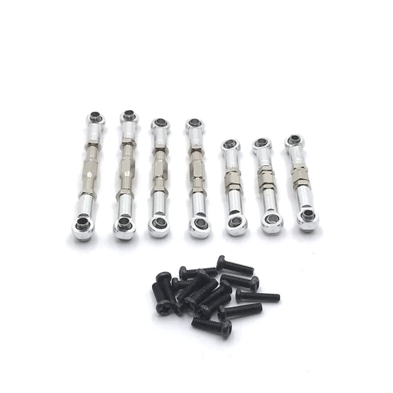 Leonnn Metal Upgrade Swing Arm, Steering Cup, Seat C, Rear Wheel Cup Tie Rod for Subo BG1513 BG1518 RC Car Parts - High Performance Metal RC Car Accessories (Front Cup Silver) - Perfect for RC Car Racing, Off-Road Driving & DIY Upgrades