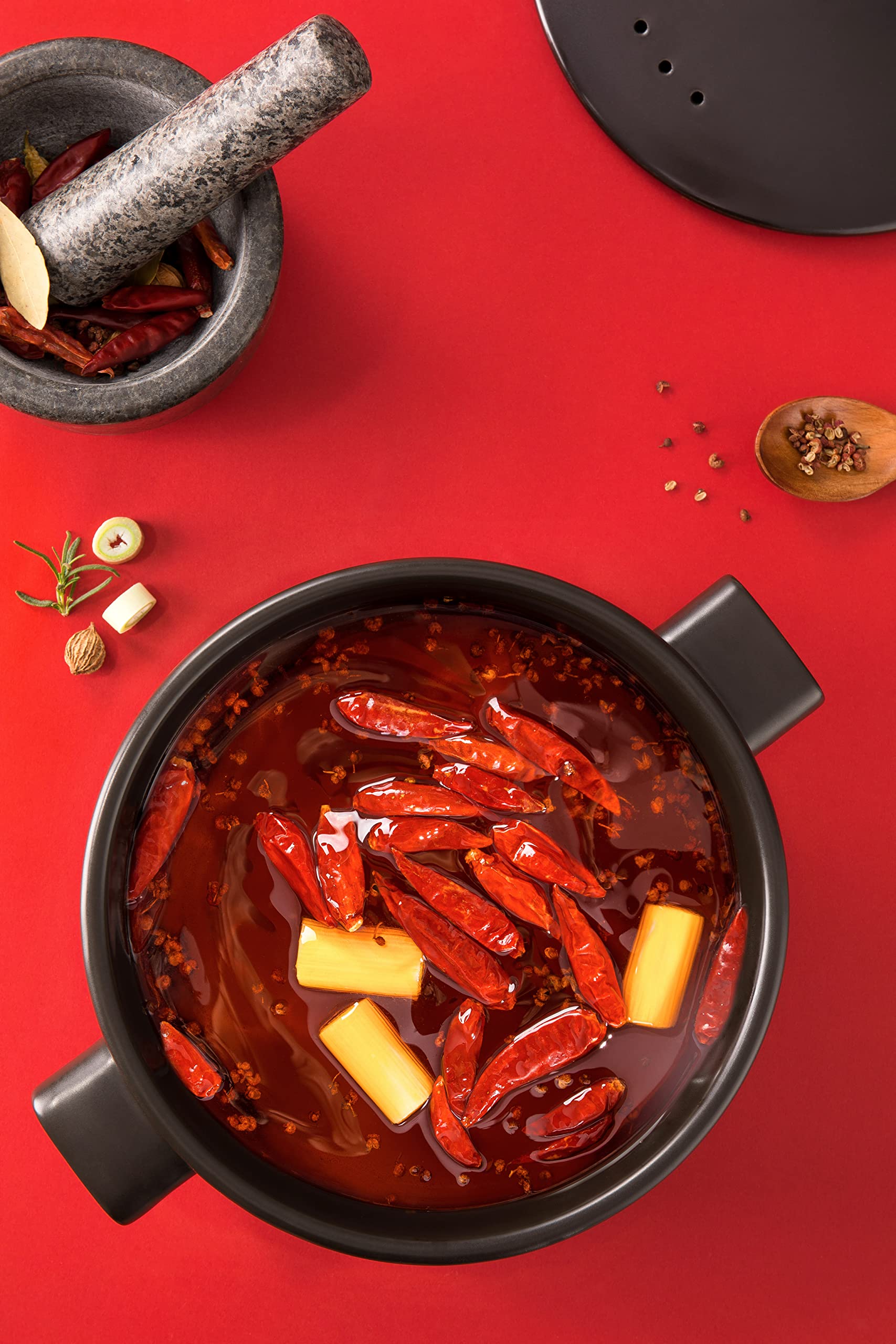 Spicy Hot Pot Soup Base by HAIDILAO - 220g (1 Pack) - Authentic Sichuan Flavor for Home Cooking, Hot Pot Parties & Asian Cuisine