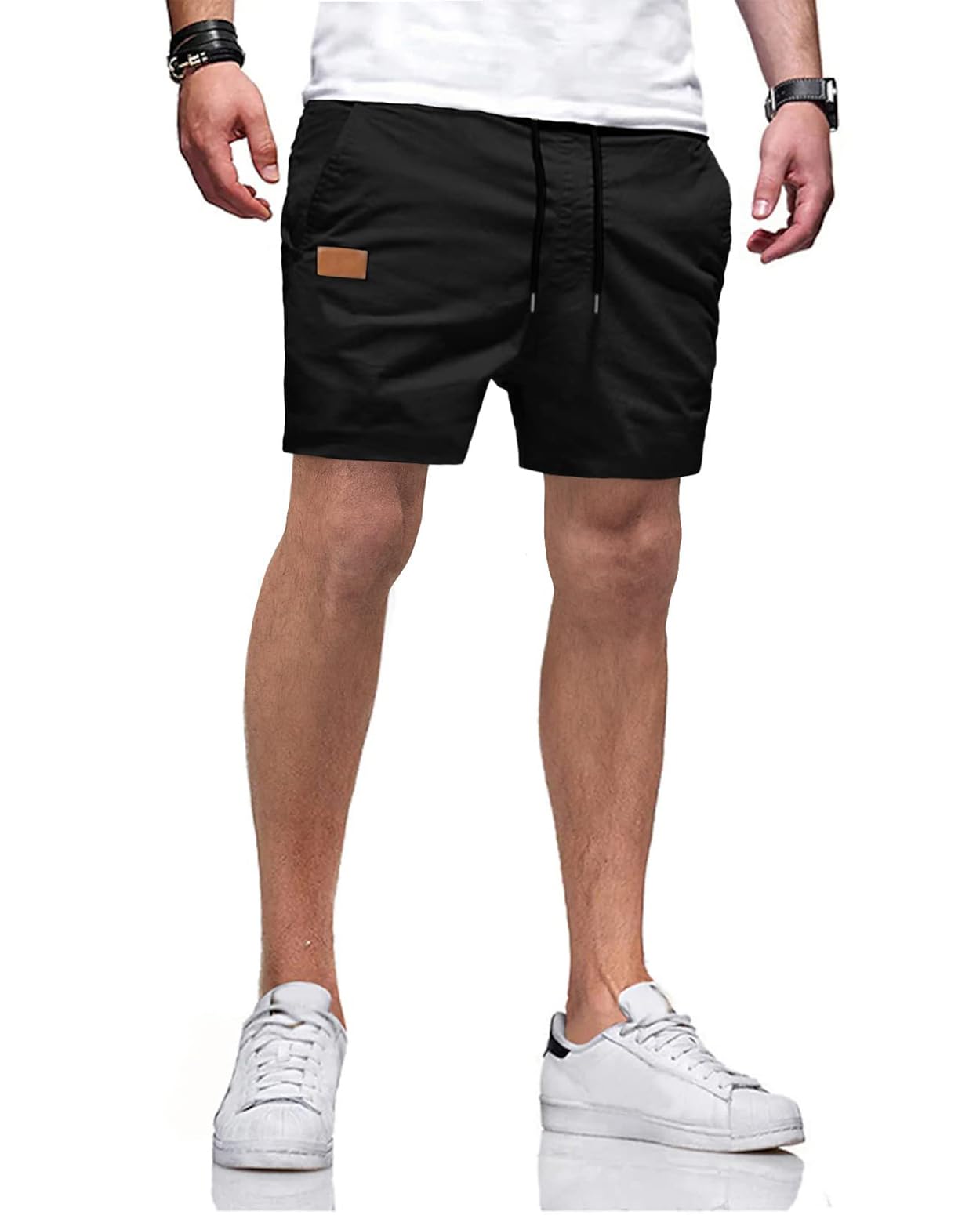 Landtown Men's Casual Cotton Cargo Shorts with Multiple Pockets - Breathable Athletic Workout Golf Hiking Summer Beach Shorts for Outdoor Activities and Travel