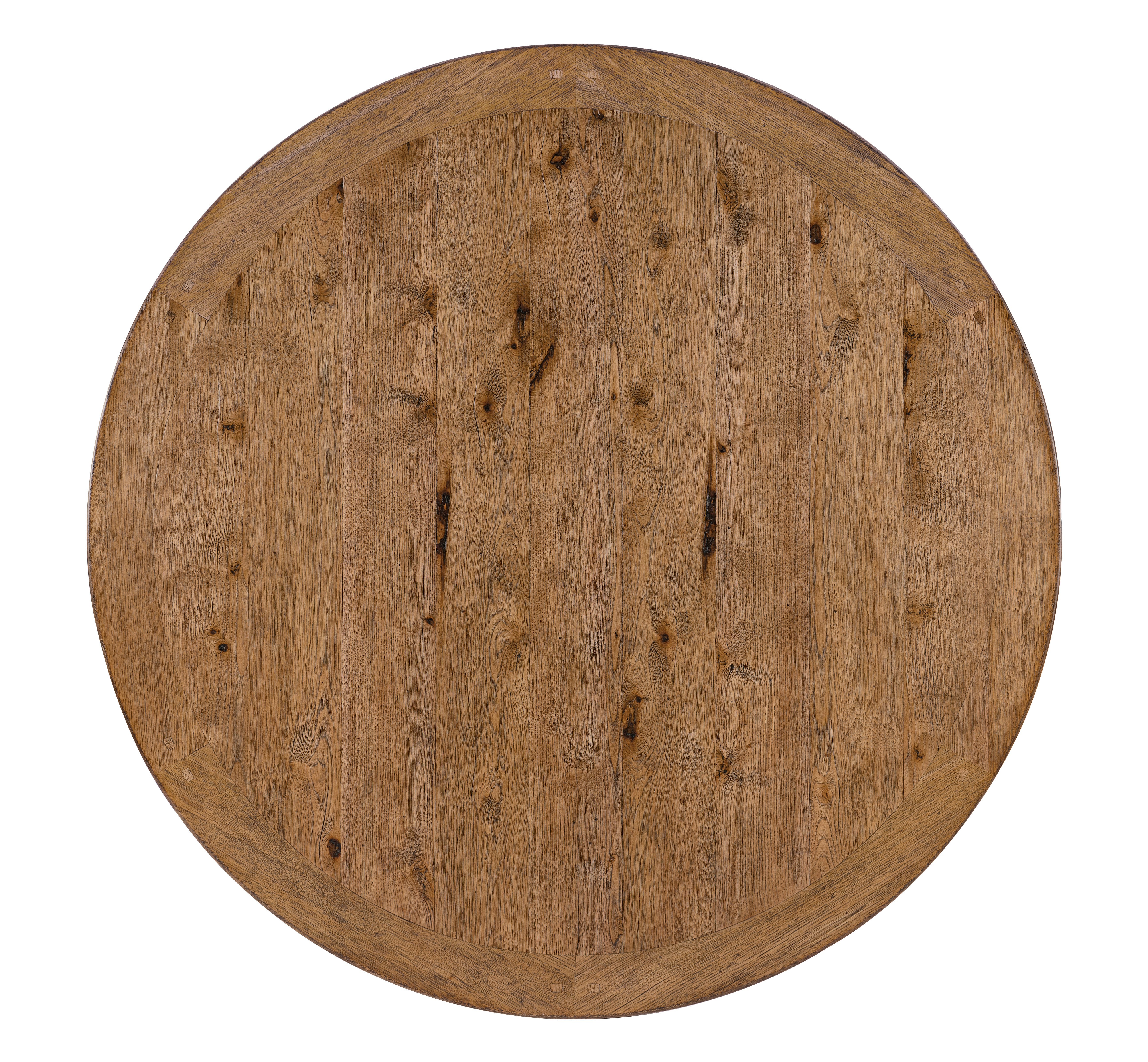 Round Dining Table for 6 - 48 Inch Farmhouse Style Solid Wood Kitchen Table - Perfect for Family Gatherings, Breakfast Nook & Small Space Dining Rooms