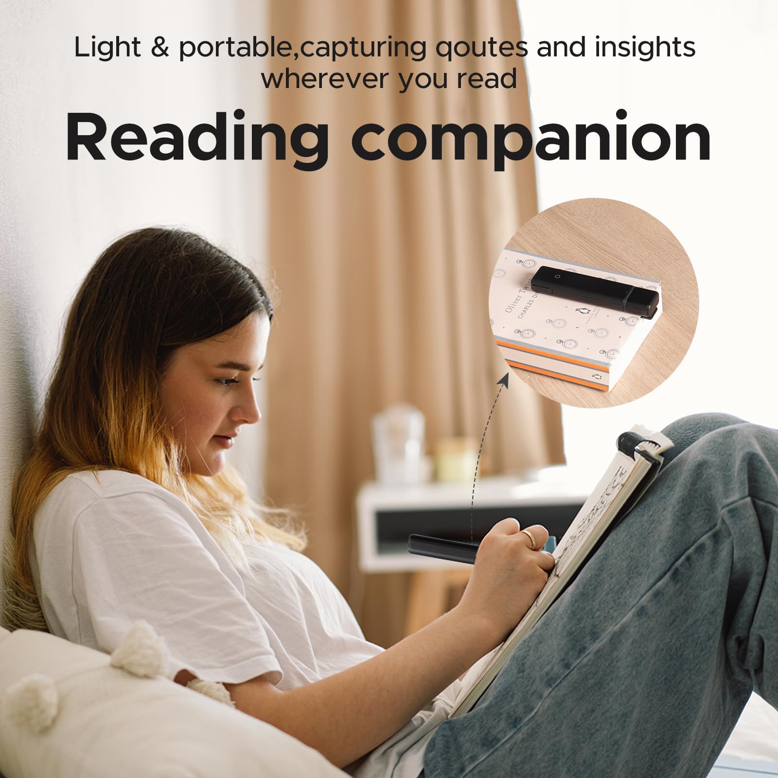 VYU iMark Reading Pen - Digital Highlighter & Book Marker for Reading & Annotation - Real-Time Sync to Digitize, Store & Share Notes - Perfect Gift for Students & Book Lovers - Ideal for Study Sessions, Research & Book Clubs