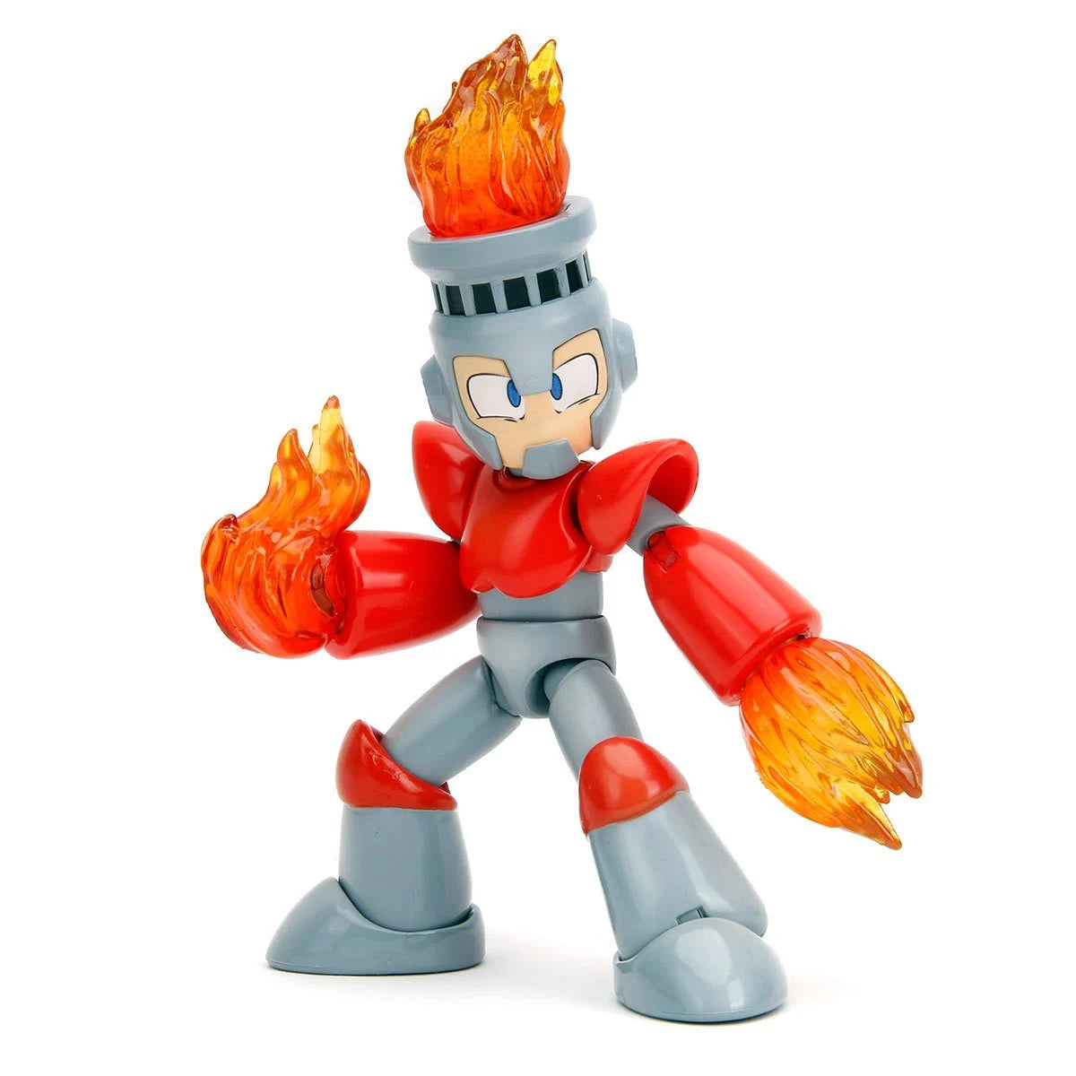 Mega Man Fire Man 1:12 Scale Collectible Action Figure - Perfect for Display, Gaming Enthusiasts & Anime Fans