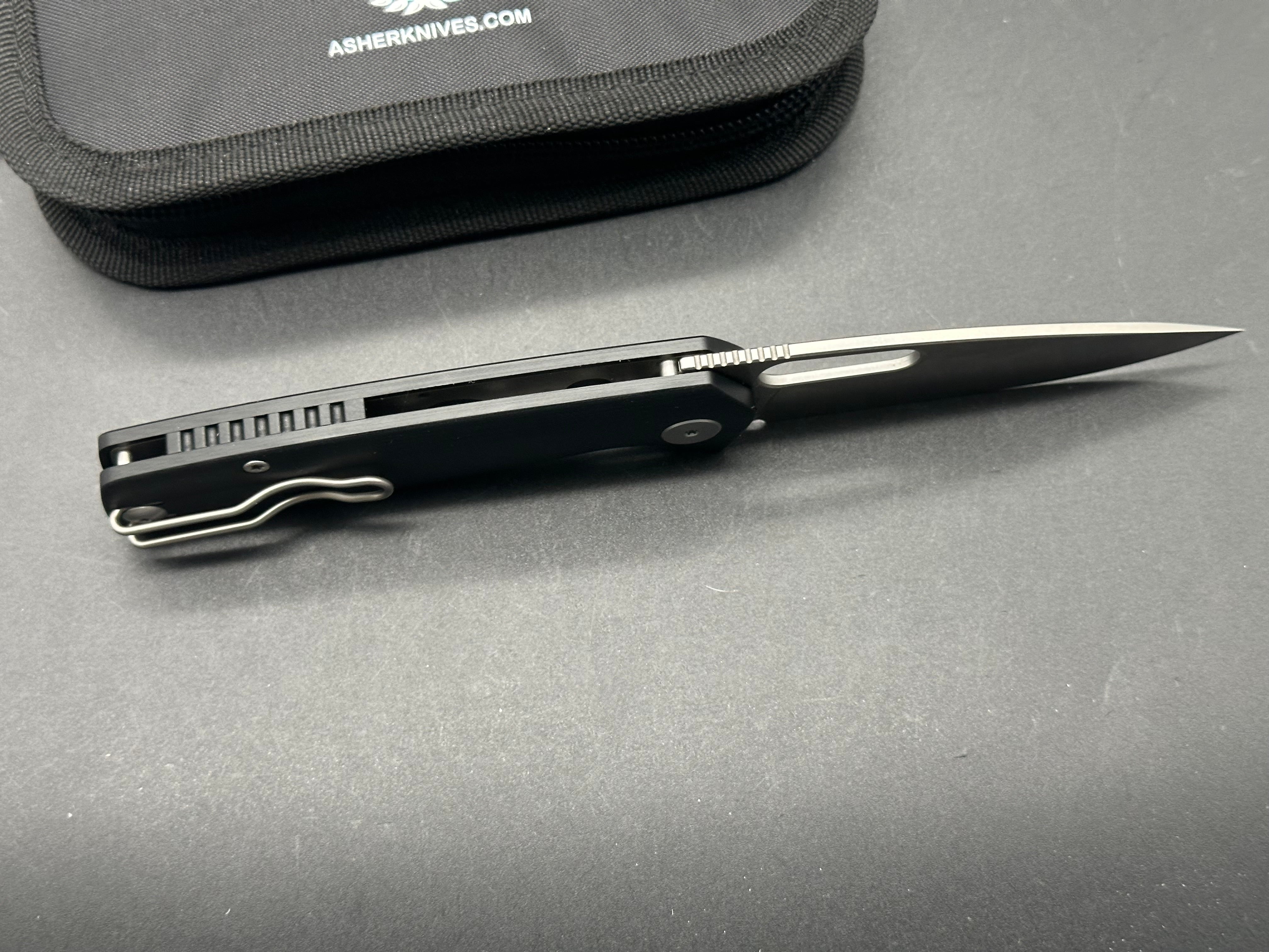 Asher Spiro G10 Folding Knife - 3.2