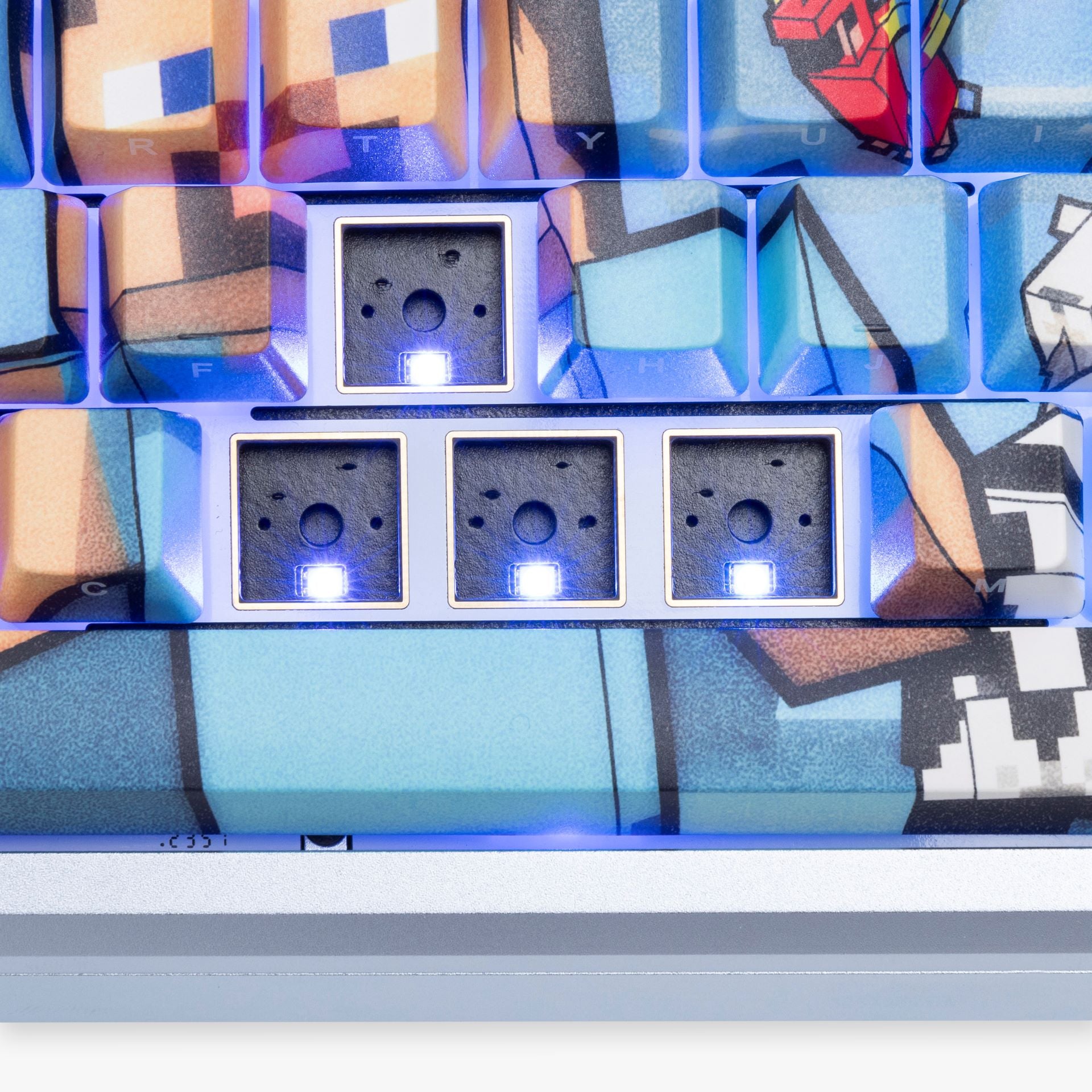 HG x Minecraft Summit 65 Mechanical Gaming Keyboard - Steve & Animals Theme - Perfect for Minecraft Gaming & Typing