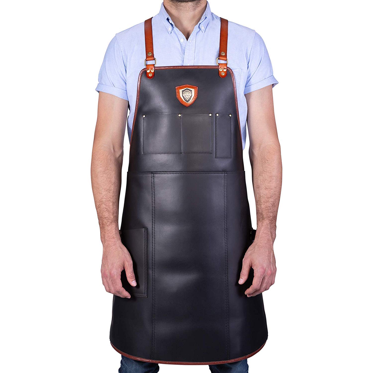 Premium Dalstrong Chef's Apron for Professional Cooking - Heavy Duty Kitchen Apron with Adjustable Neck Strap & Pockets - Ideal for BBQ, Grilling, Baking & Culinary Classes