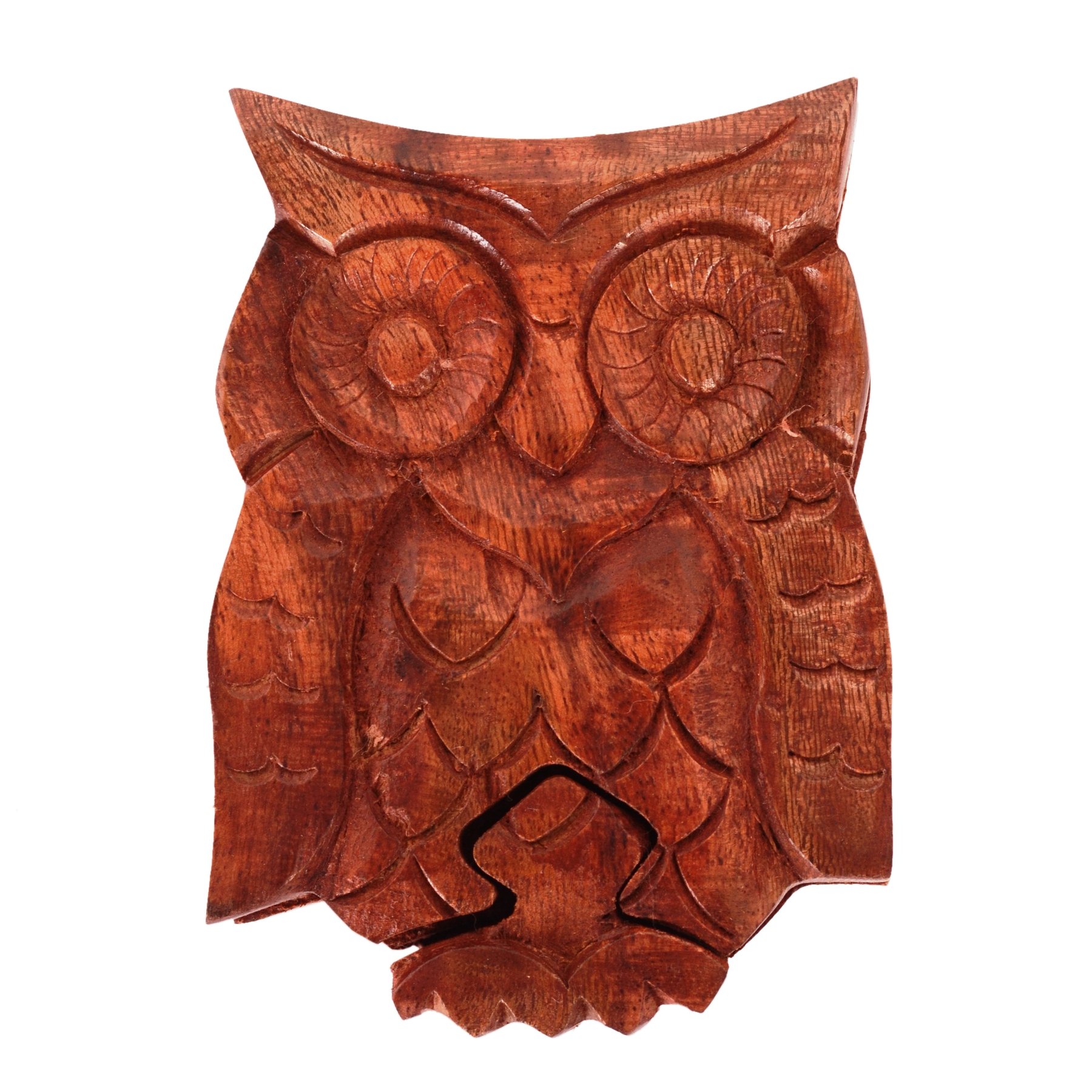 Purpledip Magic Wooden Puzzle Box 'Night Owl' - Handcrafted Mystery Keepsake Gift Box with Hidden Compartment | Brain Teaser Game for Adults & Teens | Perfect for Escape Room Enthusiasts & Puzzle Lovers