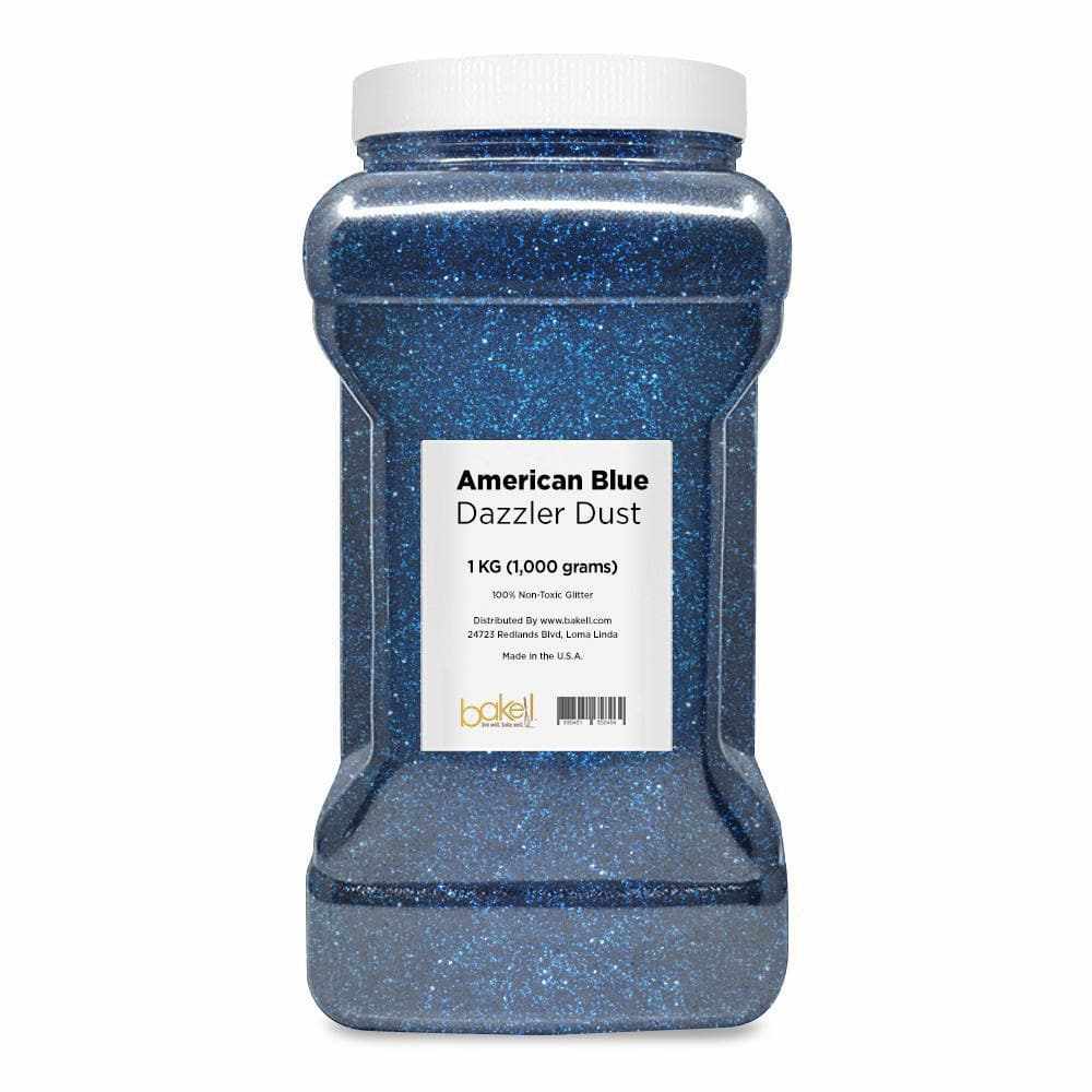 Premium American Blue Craft Glitter - Dazzler Dust® for DIY Projects, Scrapbooking & Home Decor | Fine Sparkle for Cards, Slime & Nail Art