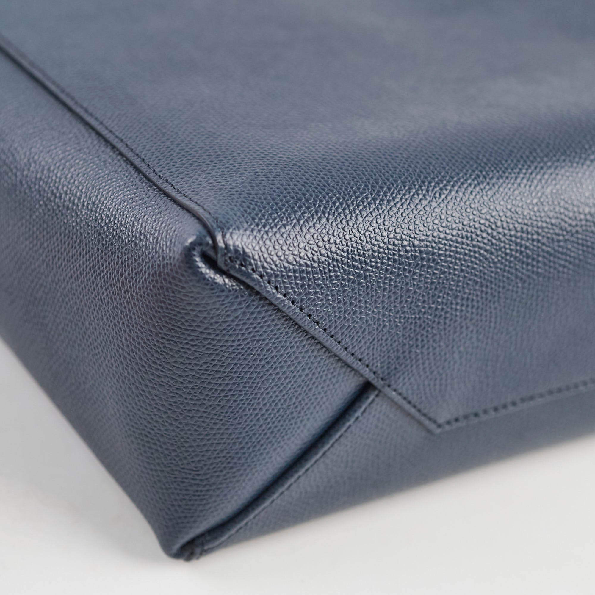 Celine Navy Shopper Tote Bag - Premium Leather Handbag for Women, Stylish & Spacious Designer Tote - Perfect for Work, Travel & Everyday Use