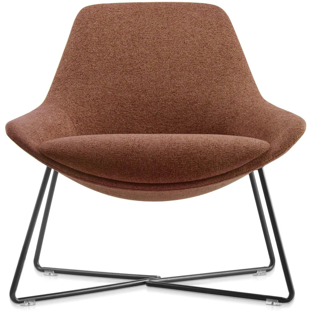 LUTIE Cross Lounge Chair - Modern Accent Chair for Living Room, Bedroom, or Office - Perfect for Relaxing, Reading, and Lounging