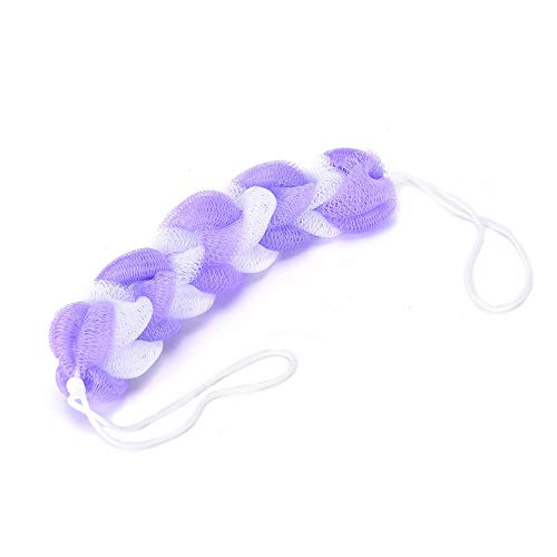 Premium Exfoliating Body Scrubber Sponge - Purple & White for Deep Cleansing & Skin Renewal | Ideal for Shower, Bath & Spa Days at Home