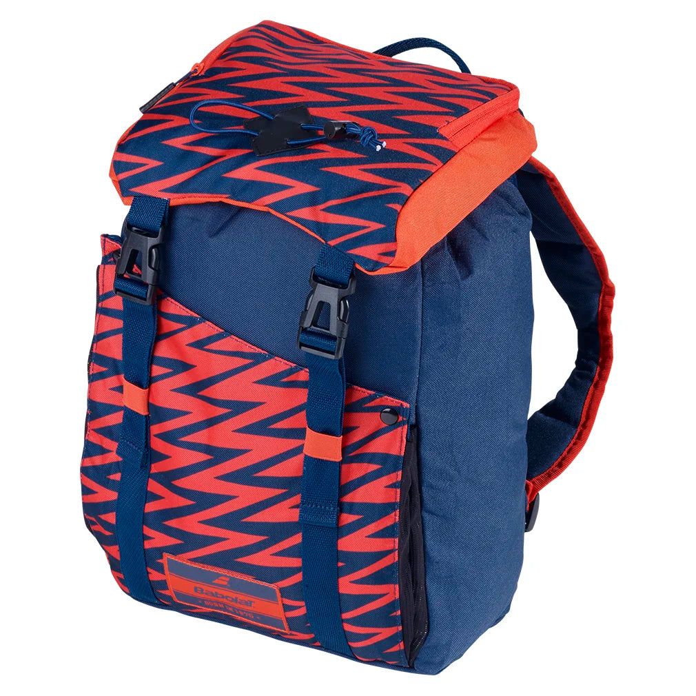 Juniors Classic Tennis Backpack - Blue and Red Sports Bag for Girls & Boys | Perfect for School, Tennis Practice, Gym & Travel Accessories