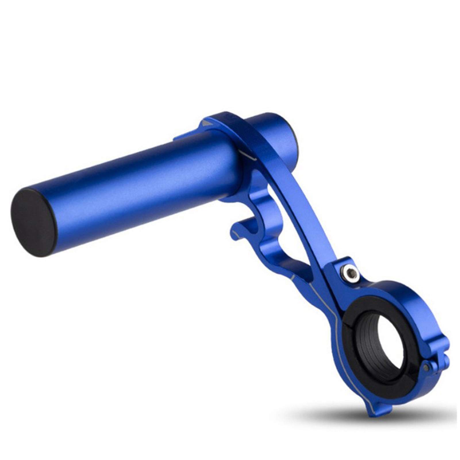 **20CM Bicycle Handlebar Extender Bracket - Alloy MTB Flashlight & Bike Computer Mount - Durable Cycling Accessory for Headlights & GPS (Blue, 10CM) - Perfect for Night Rides & Trail Adventures**