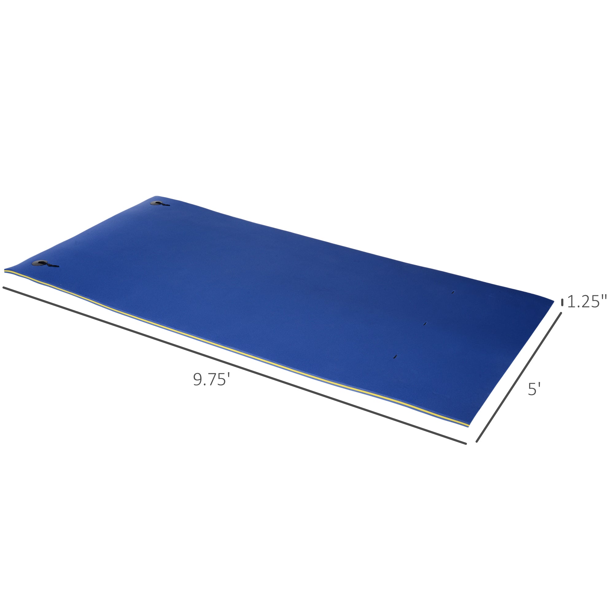 10' x 5' Floating Water Mat - 3 Layer Thick & Durable Foam Raft for Pool, Lake & Ocean - Portable Swimming Platform for Relaxation, Sunbathing & Water Activities