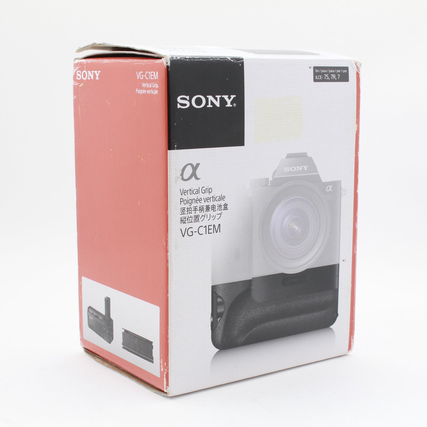 Open Box Excellent Condition Sony Vertical Battery Grip for Alpha a7 & a7R Digital Cameras (Black) - Perfect for Extended Photography Sessions & Professional Shoots