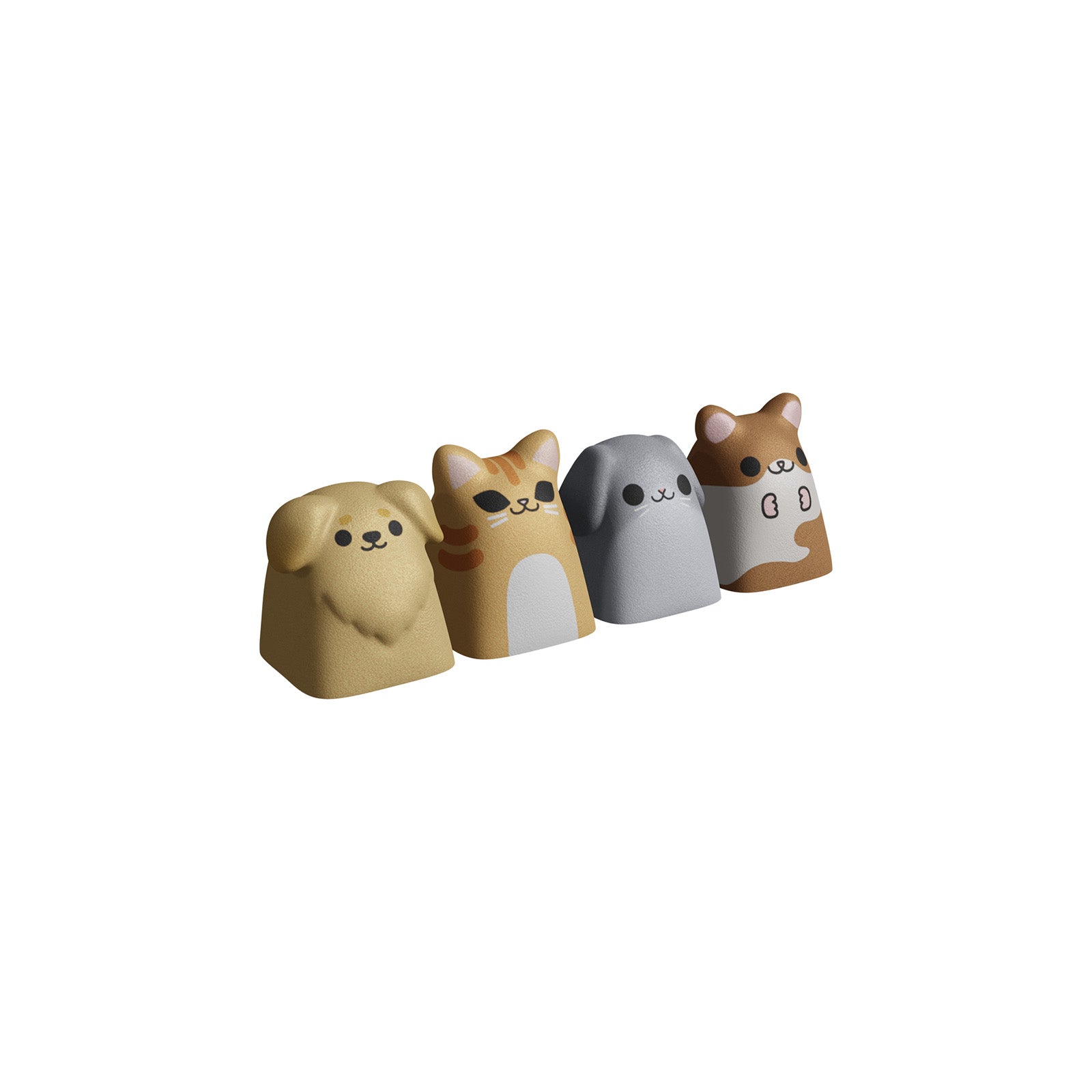 HX3D Custom Keycap Set - Cute Pet Themed Mechanical Keyboard Keycaps for Gaming & Typing - Perfect for PC, Mac, and Laptop Enthusiasts