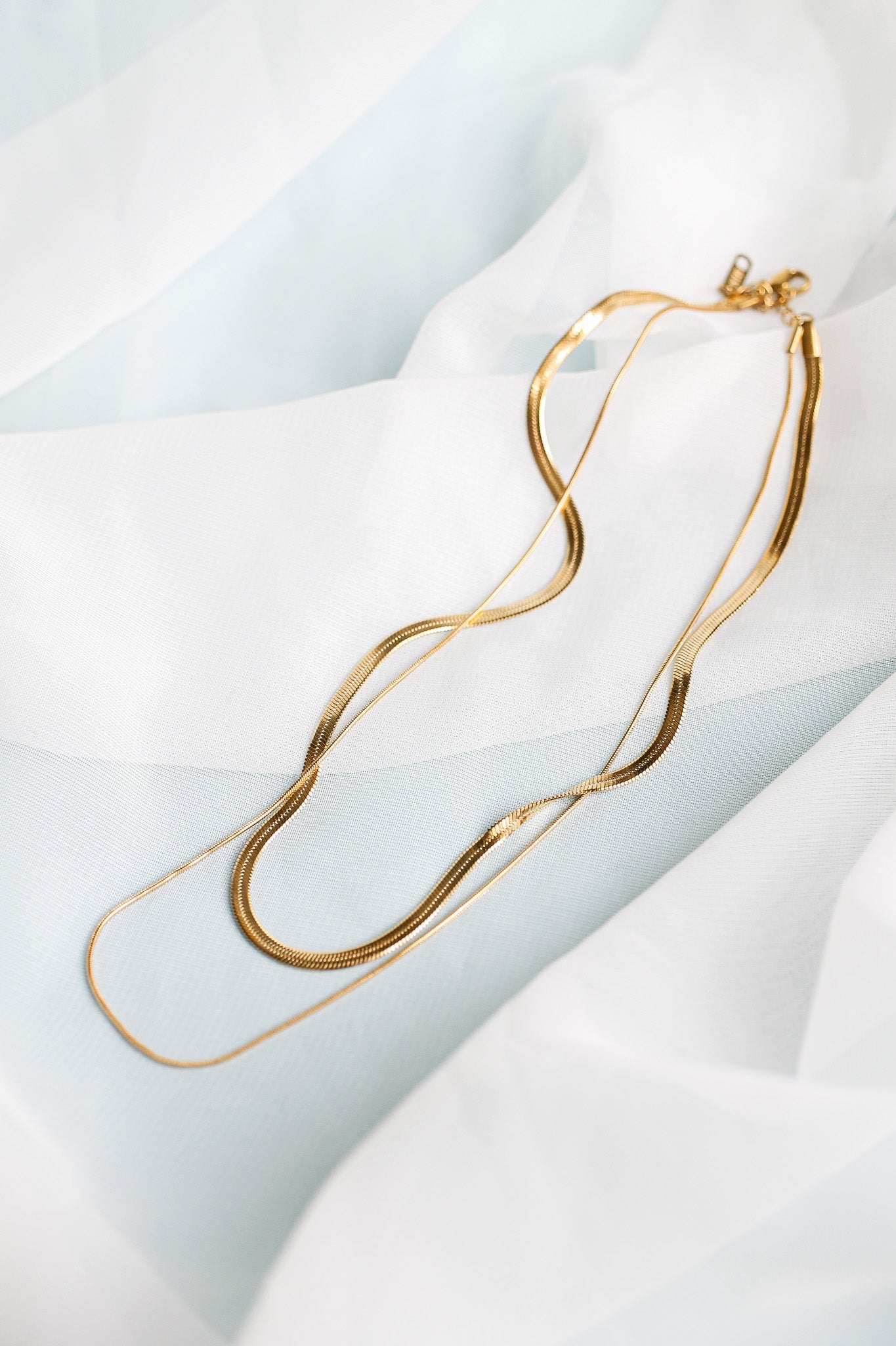 Back Bay Layered Gold Necklace for Women - Elegant Dainty Layered Chain Necklace for Everyday Wear, Date Night & Gift Giving