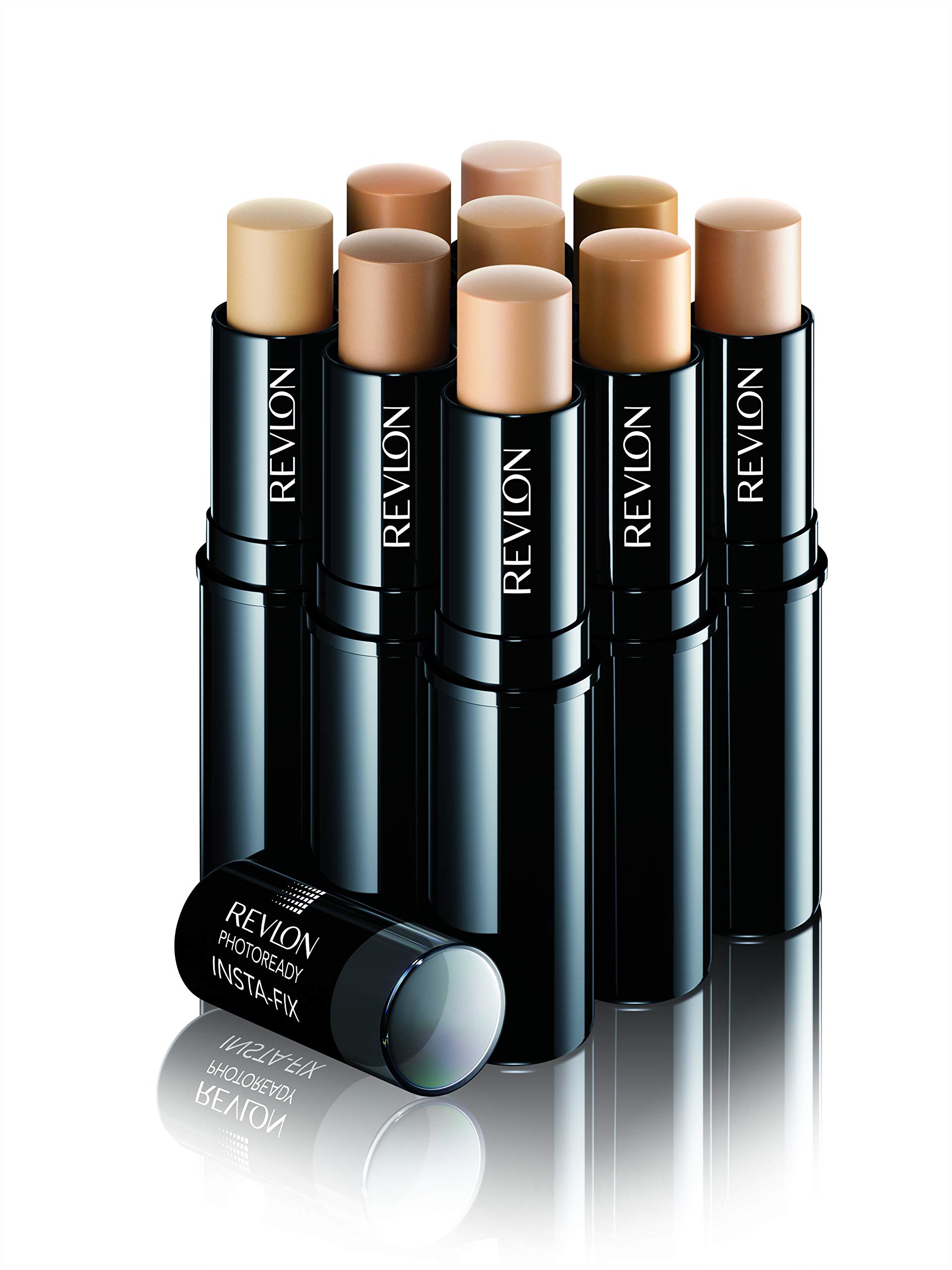 Revlon Photoready Insta-Fix Makeup Foundation Stick 6.8g - 130 Shell Beige | Oil-Free Full Coverage Foundation for Flawless Skin | Perfect for Daily Wear & On-The-Go Touch Ups