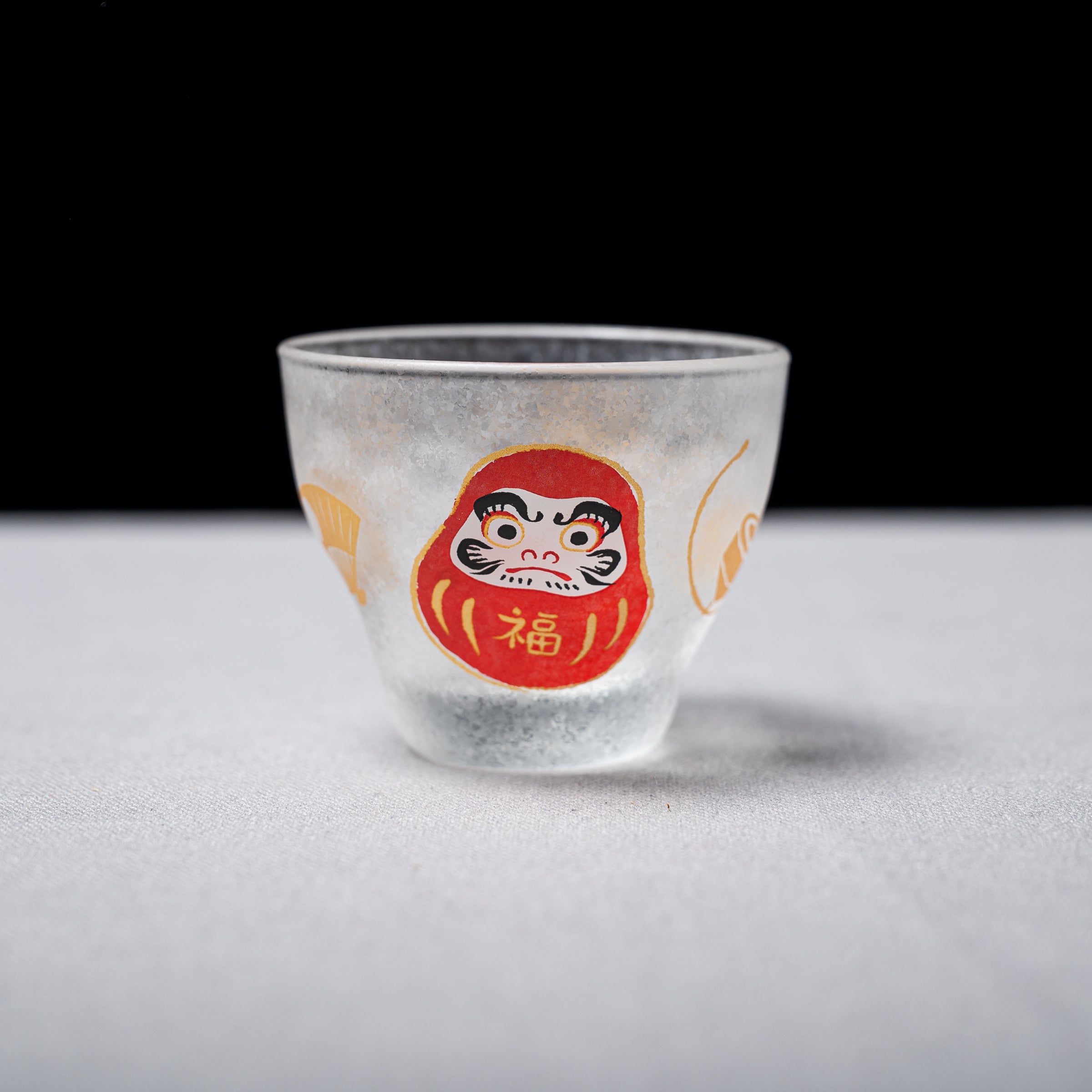 Lucky Charms Sake Cup - Daruma Ceramic Cup for Japanese Sake & Tea | Perfect for Traditional Japanese Celebrations, Gift Giving & Home Decor
