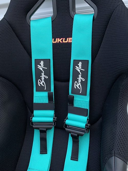 Bridgemoto SFI Approved 4 Point & 5 Point Racing Harness with Cam Lock - High Performance Safety Harness for Motorsports, Drifting, and Track Racing