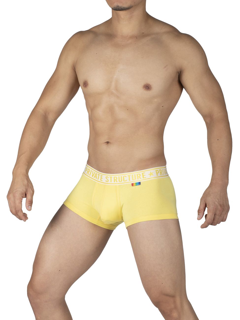 Premium Men's Mid Waist Trunks - 2 Pack Comfortable Underwear (Yellow & Blue) - Perfect for Gym, Travel & Everyday Wear