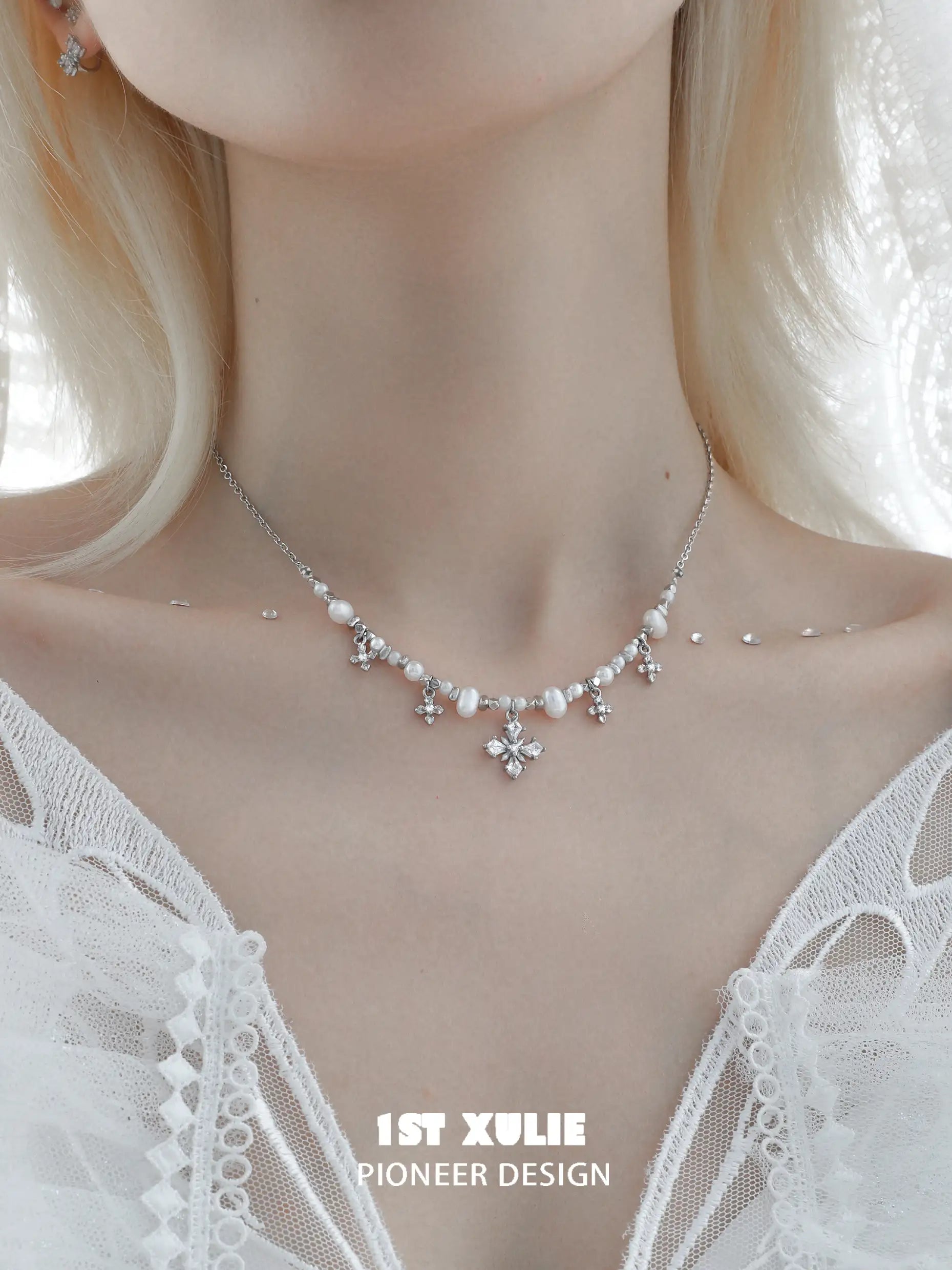 Tears of Mermaid S925 Sterling Silver Necklace with Pearls & Zircon - Elegant Jewelry for Women, Perfect Gift for Birthday, Anniversary & Special Occasions