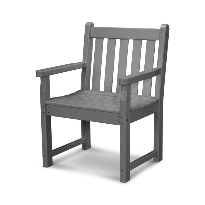 POLYWOOD Traditional Garden Arm Chair - Durable Outdoor Furniture for Patio, Deck, and Backyard Relaxation