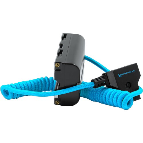 Kondor Blue D-Tap to Sony L Series Dummy Battery Power Cable - Compatible with Sony Cameras for Continuous Power Supply During Filming & Photography