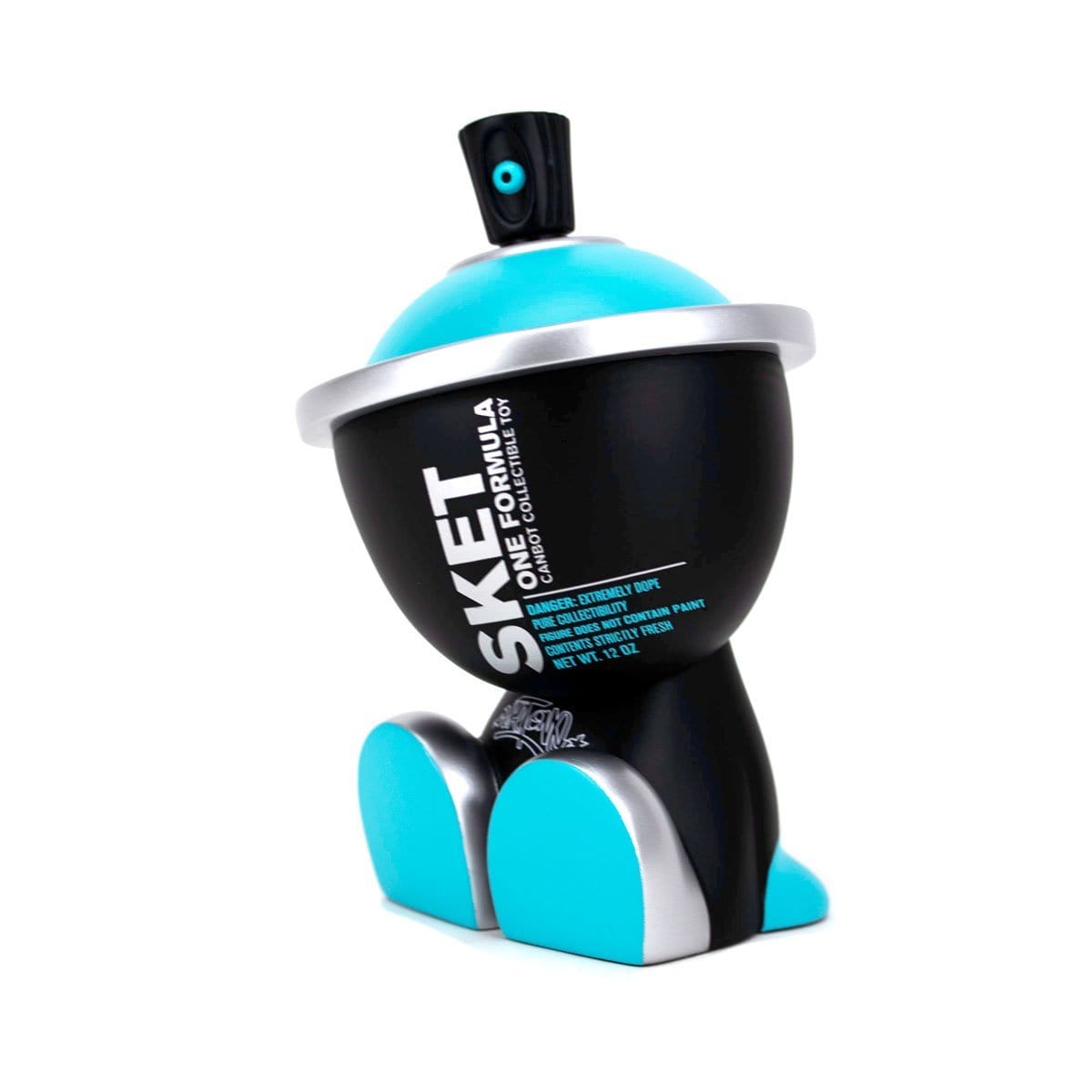 Sket One Cyan Formula Canbot by Clutter - Premium Collectible Street Art Toy for Home & Office Decor - Perfect for Urban Art Lovers and Collectors