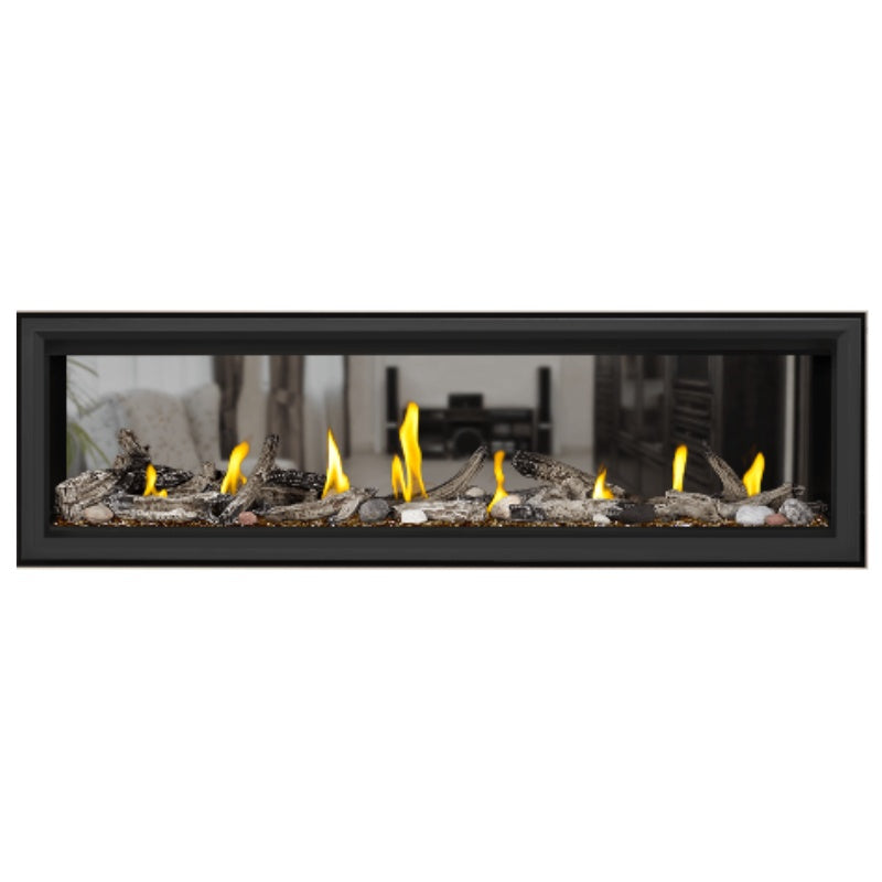 Napoleon Vector 62 See Through Linear Direct Vent Gas Fireplace - LV62N2 | Modern Home Heating Solution for Living Rooms & Patios