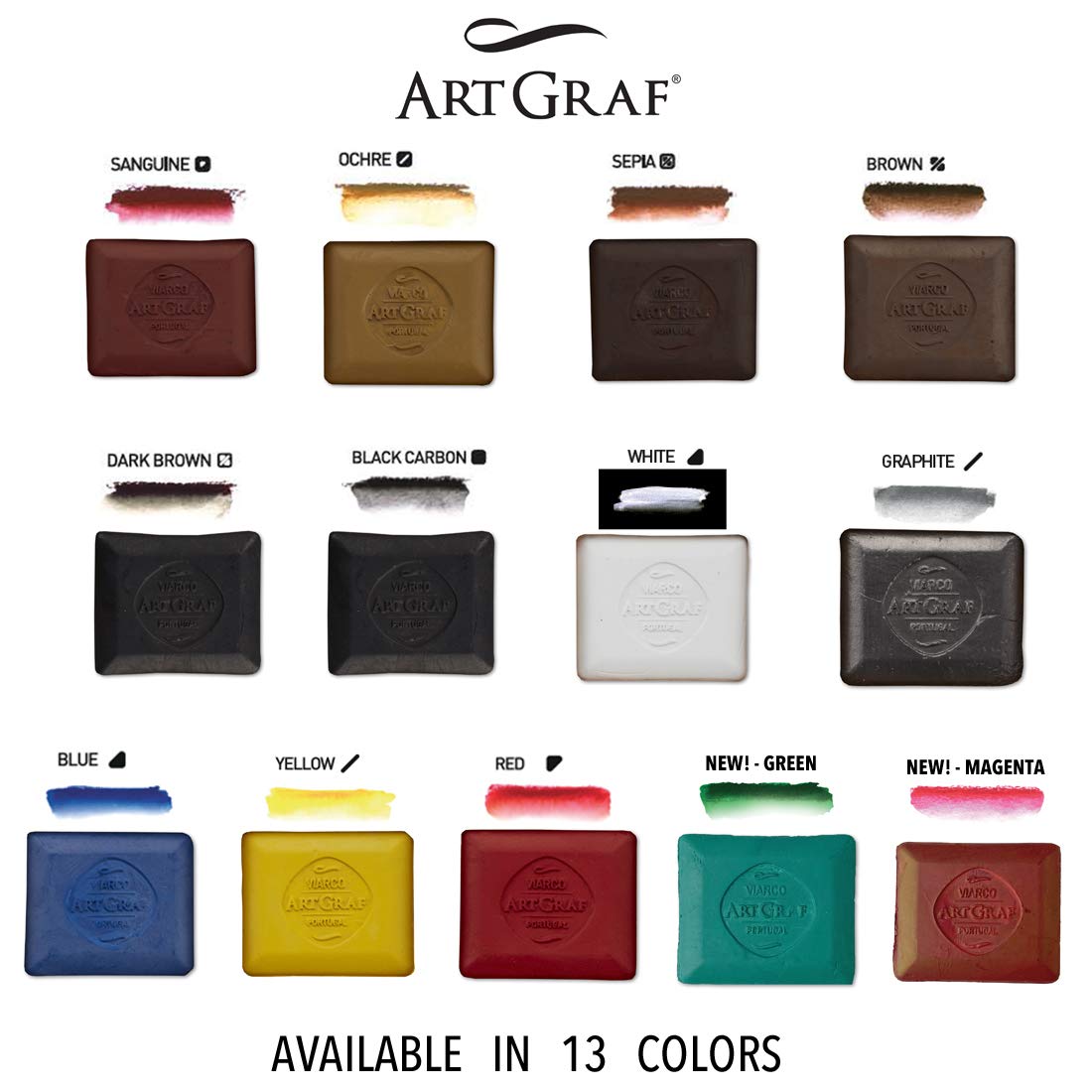 Art Graf Water-Soluble Tailors Chalk Square Disc - Graphite Color for Fabric Marking, Sewing & Quilting - Perfect for Dressmaking, Alterations and DIY Craft Projects