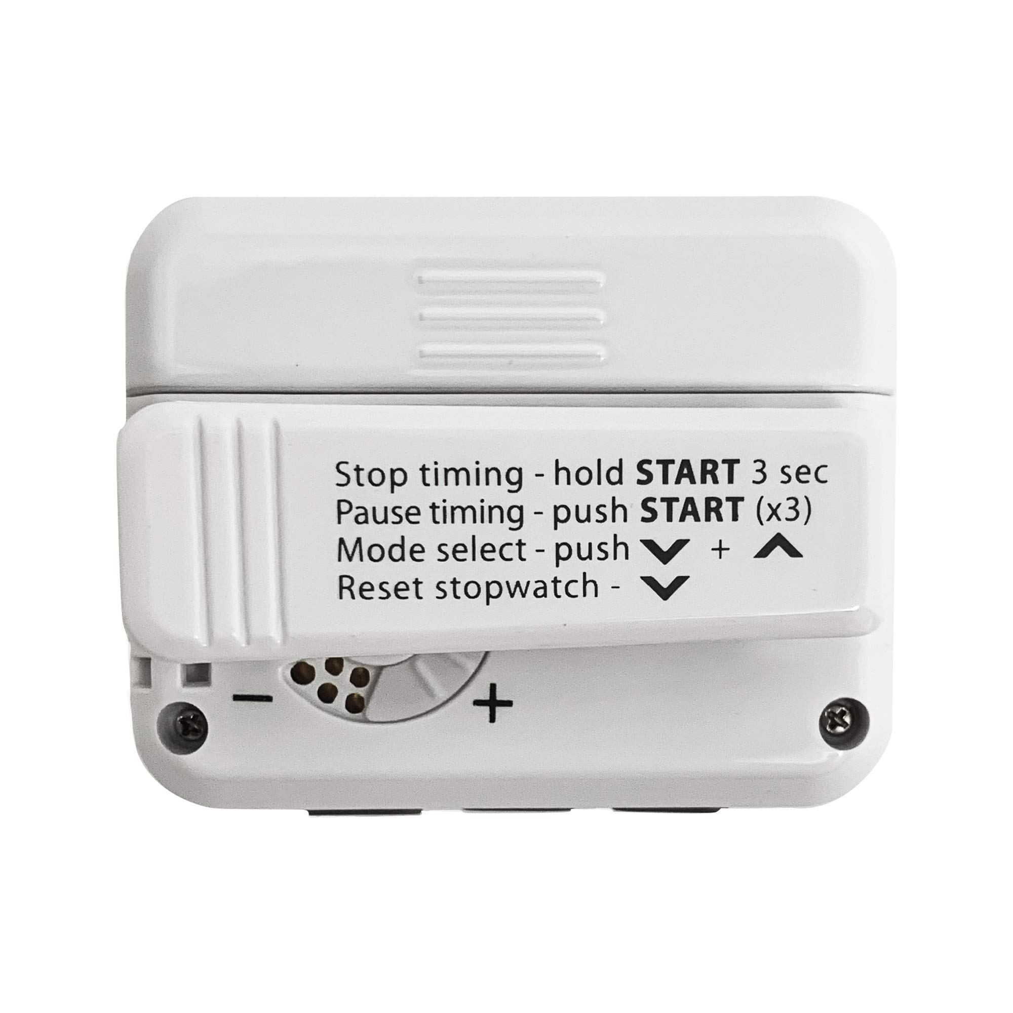 Gymboss Plus Interval Timer & Stopwatch with Watchstrap Bundle - White/Gray - Perfect for Workouts, HIIT Training, and Fitness Tracking