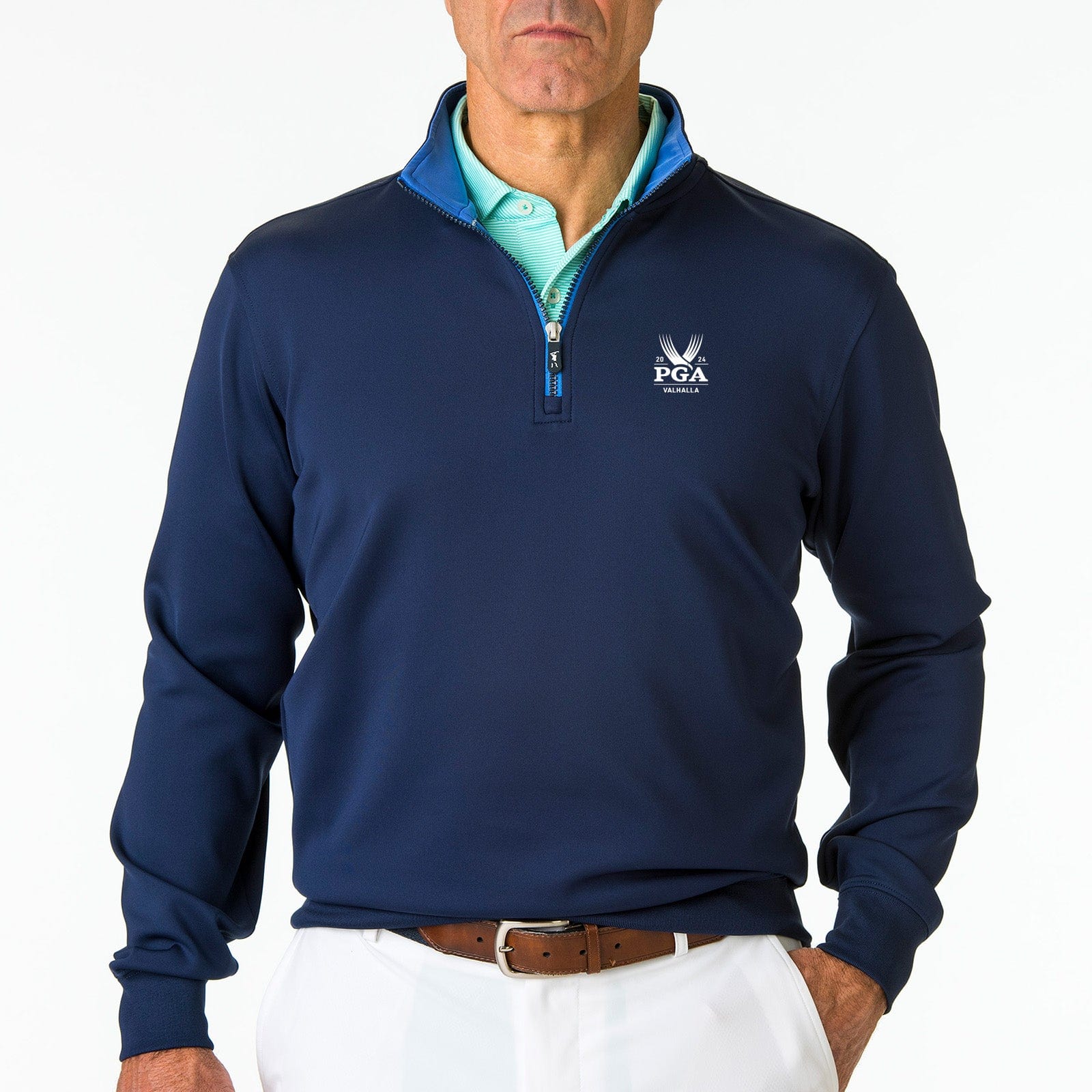 2024 PGA Championship Caves Quarter Zip Pullover - Men's Golf Performance Jacket for Training & Tournaments | Lightweight & Breathable for All-Weather Comfort