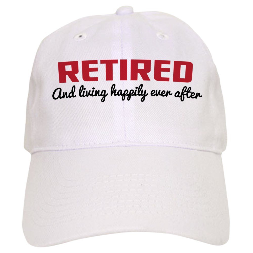 Happily Retired Baseball Cap - Adjustable for Comfort | Perfect Retirement Gift
