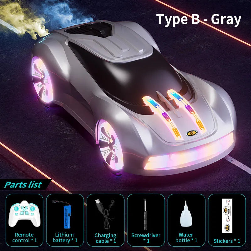 JJRC Q206 2.4G RC Car - Futuristic Concept Racing Car with LED Lights & Music Play, Ready-to-Run (RTR) Remote Control Toy - Perfect for Indoor Racing, Birthday Gifts & Kids Outdoor Play