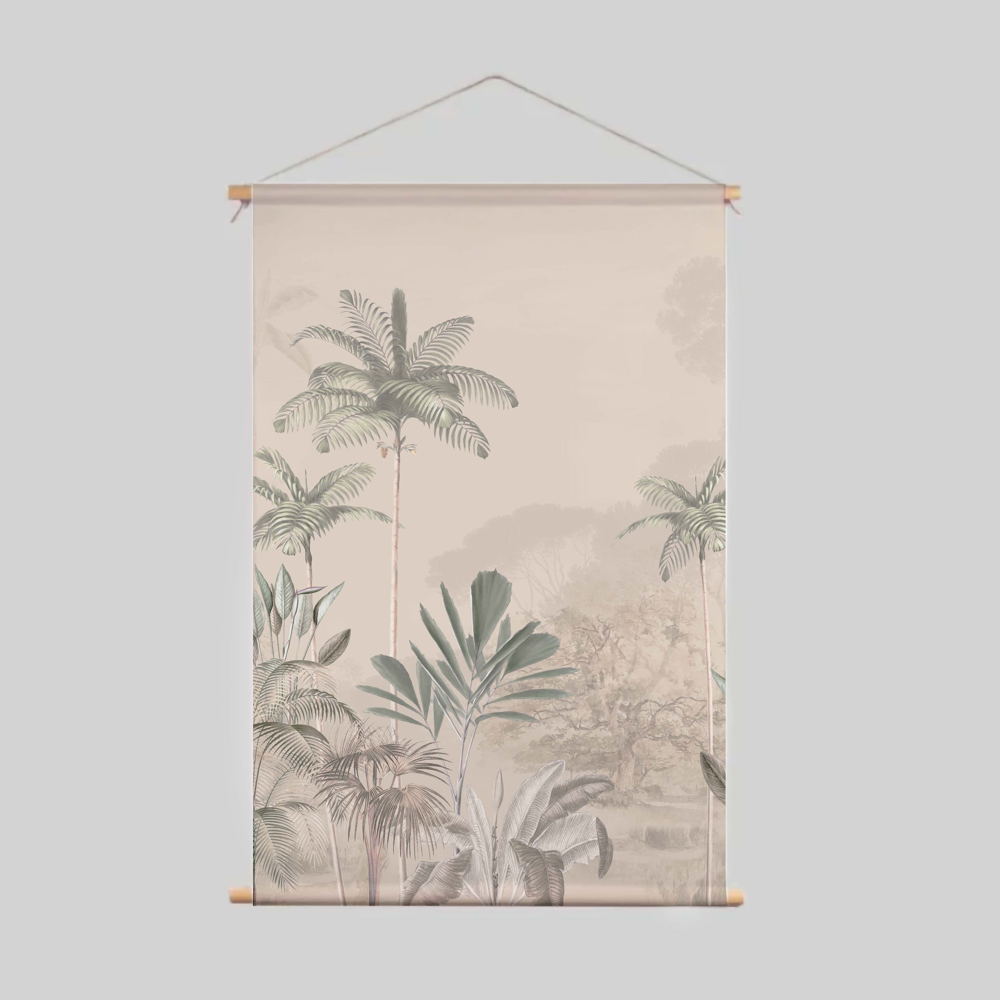 Soft Textile Poster - Tropical Wilderness Wall Art for Home & Office Decor | Perfect for Living Room, Bedroom, or Workspace