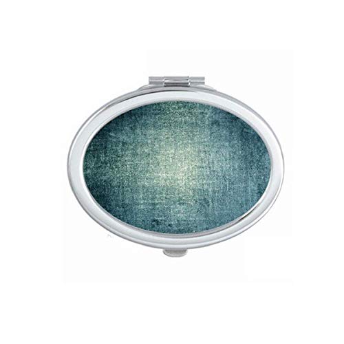 DIYthinker Dark Metal Scratch Rough Texture Pattern Portable Folding Double-Sided Makeup Mirror - Perfect for Travel, Home Vanity & Professional Makeup Artists