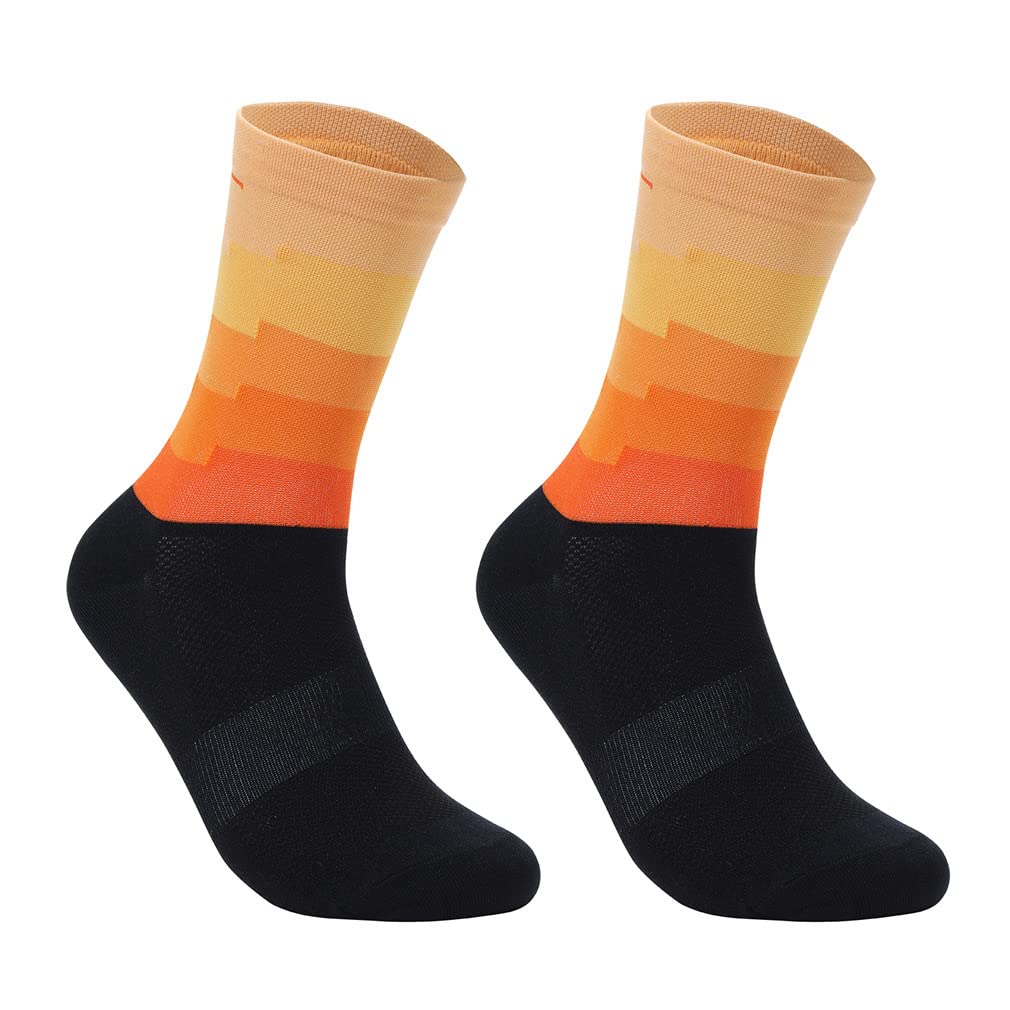 **Breathable Unisex Cycling & Running Compression Socks for Men & Women - Moisture-Wicking, Anti-Slip, Cushioned for Sports & Outdoor Activities**    *(Perfect for Cycling, Running, Gym Workouts & Hiking - Stay Comfortable & Supported All Day!)*