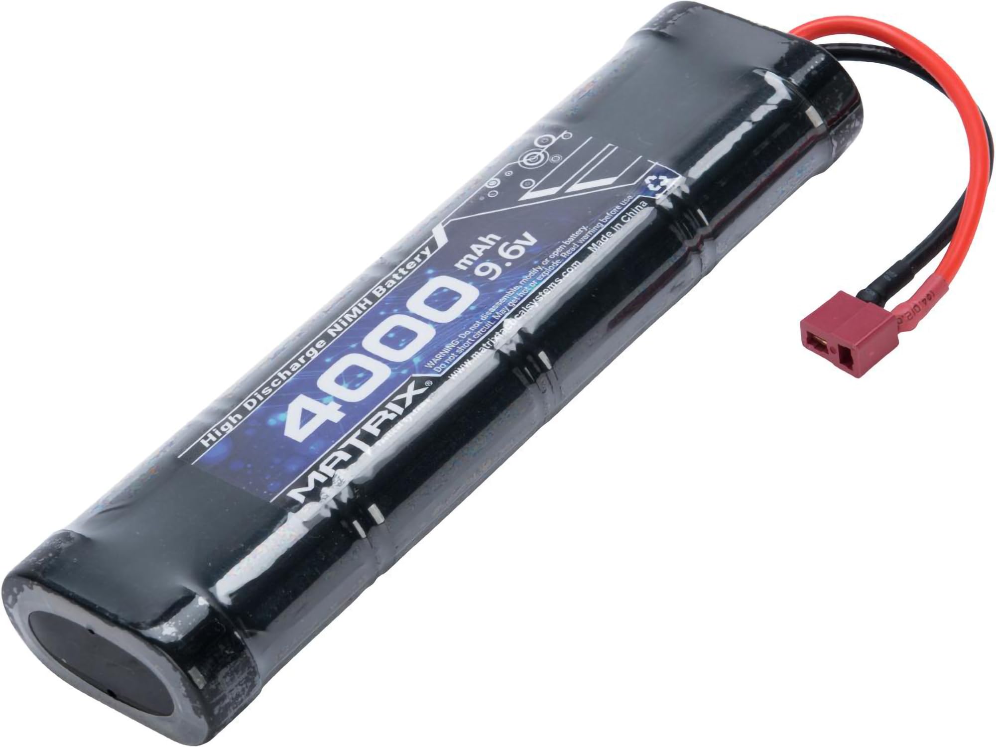 Matrix High Output Large Type Airsoft NiMH Battery for AEG Rifles - Perfect for Outdoor Skirmishes & Airsoft Battles