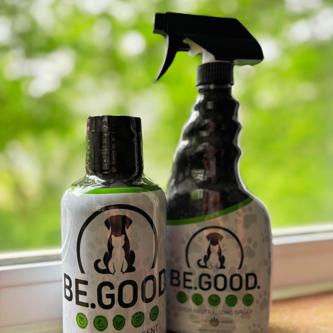 BE.GOOD. Unscented Pet Laundry Detergent - 16 fl oz | Hypoallergenic, Safe for Dogs & Cats | Removes Urine Odor & Stains | Perfect for Pet Beds, Blankets & Clothes | Gentle on Sensitive Skin