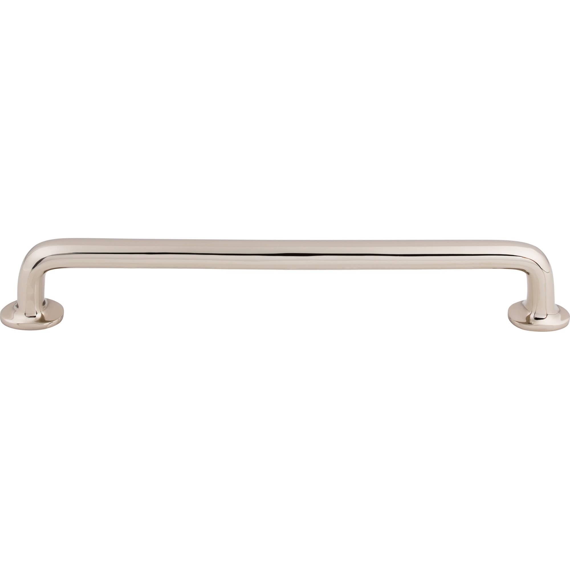 Top Knobs Aspen II 12-Inch Rounded Center Bar Pull - Polished Nickel Finish for Kitchen Cabinets & Drawers - Modern Hardware Upgrade for Home & Office