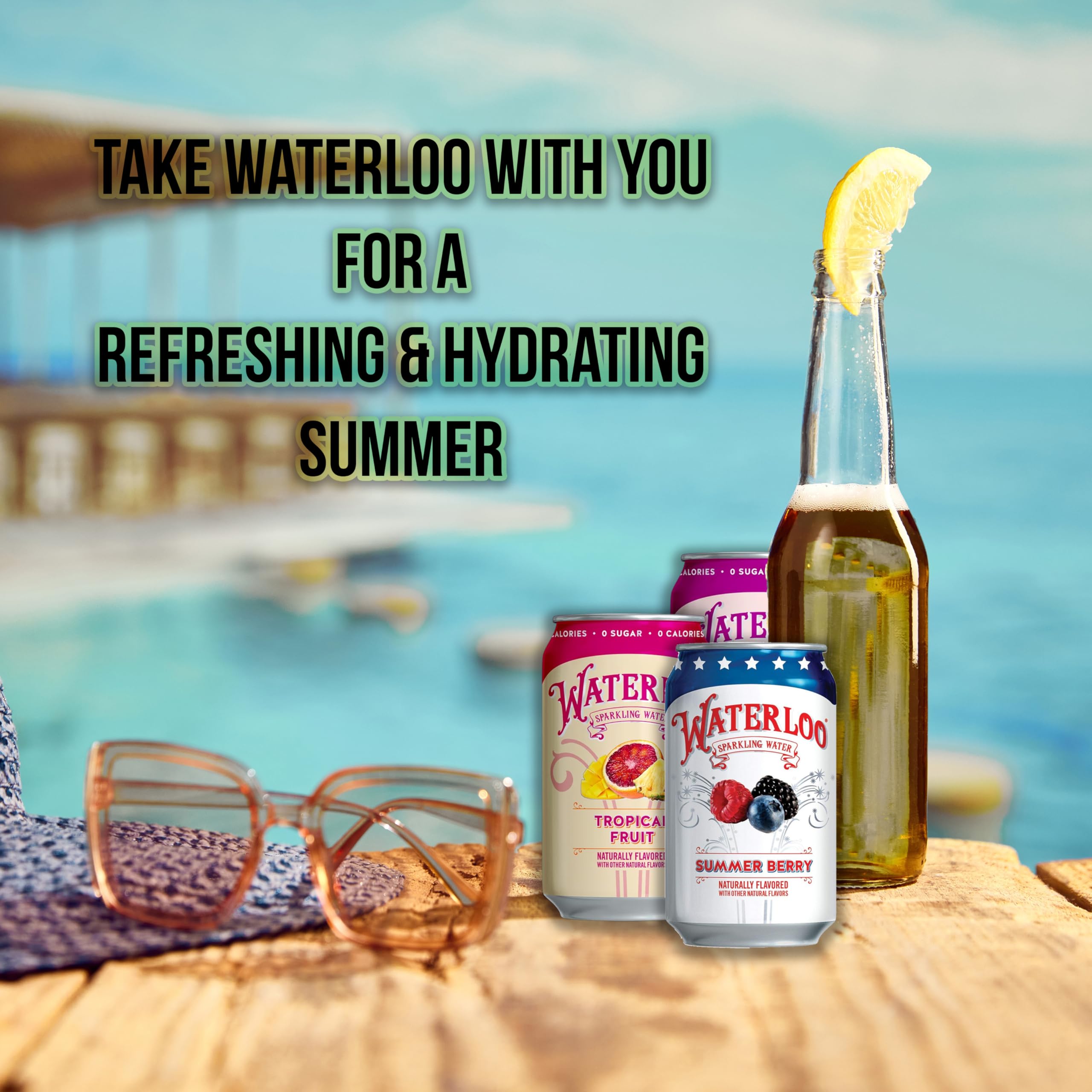 Waterloo Sparkling Water Variety Pack - 12 Sugar-Free Flavored Sparkling Water Cans (12 Fl Oz) | Perfect for Hydration, Parties & Healthy Refreshment