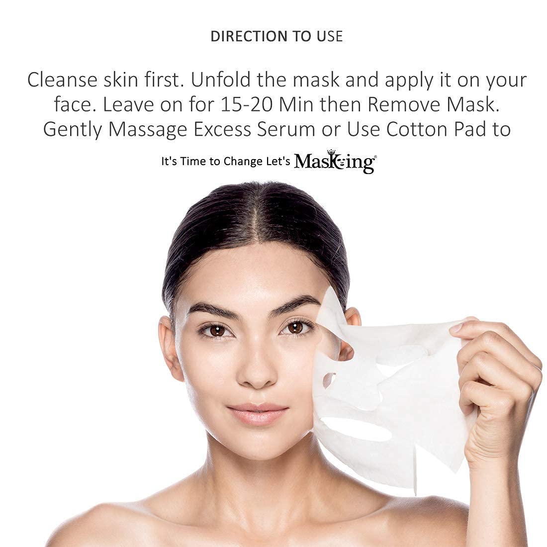 MasKing Beauty Facial Sheet Mask Set - Pomegranate, Potato, Green Tea & Honey for Hydration & Brightening | Combo Pack of 4 | Suitable for Women & Men | Perfect for Spa Day, Self-Care Routine & Gift Giving