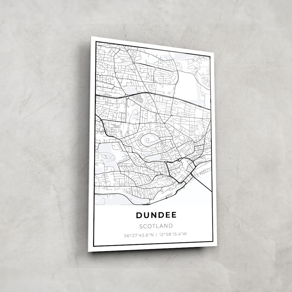 Dundee Scotland Map Glass Art - Handmade Stained Glass Wall Decor for Home & Office - Perfect Gift for Travel Lovers & Map Enthusiasts