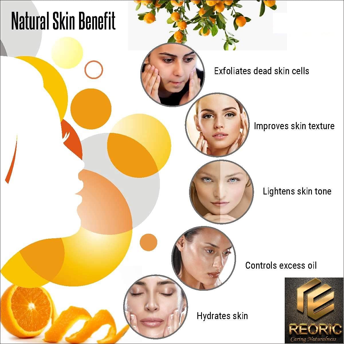 Organic Reoric Mulethi Powder & Orange Peel Powder for Face - Licorice Root Powder for Skin Brightening & Glow - 200g (Pack of 2) - Natural Face Mask & Exfoliator for Acne, Dark Spots & Dull Skin